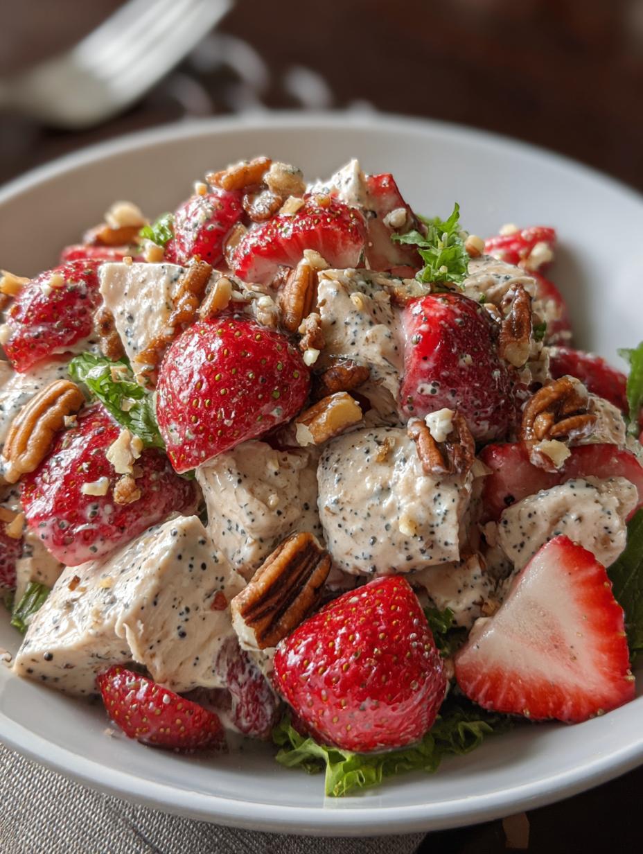 Amazing Strawberry Poppyseed Chicken Salad - Strawberry Poppyseed Chicken Salad - main visual representation