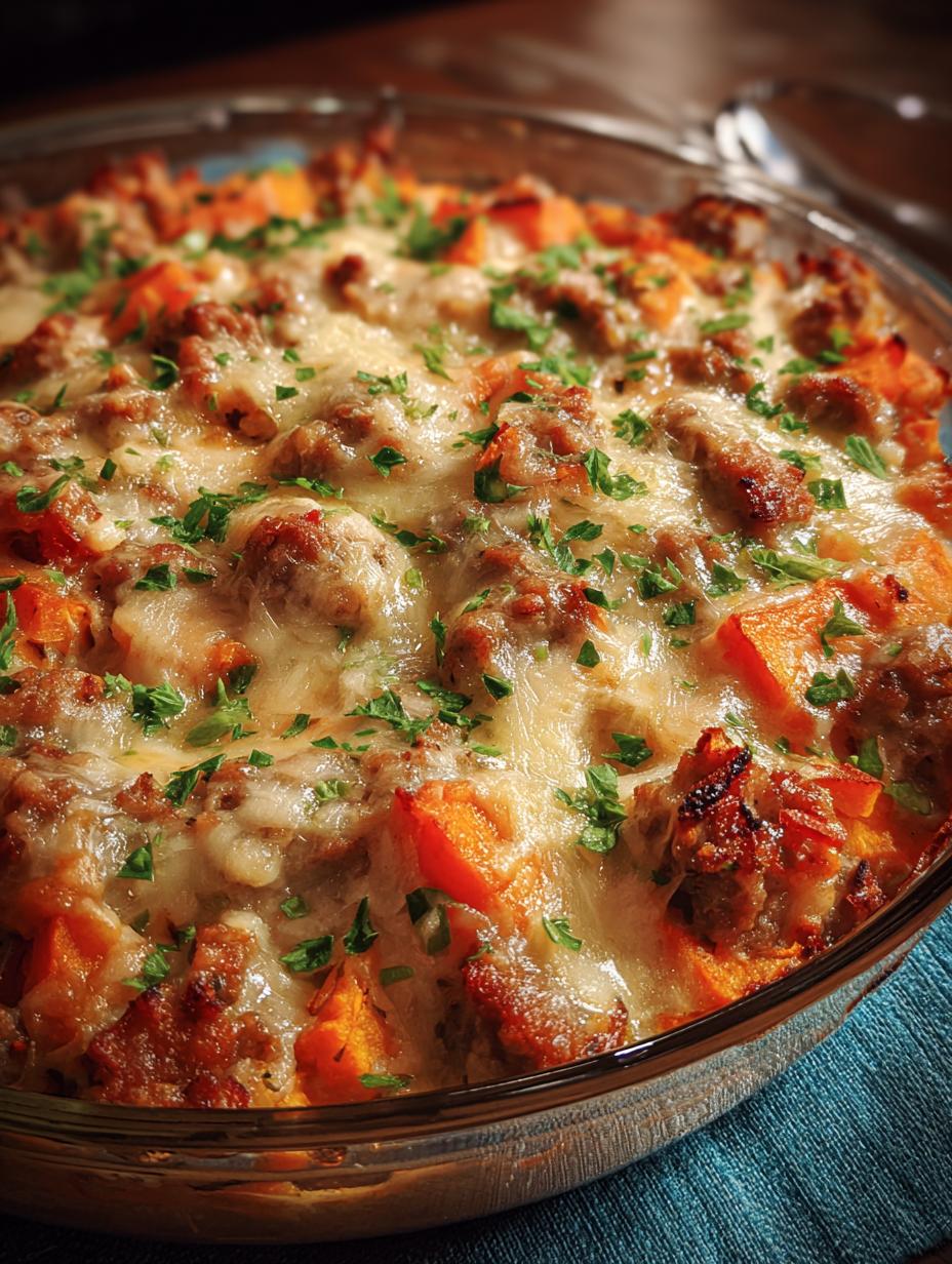 Sweet Potato Sausage Casserole