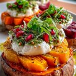 Sweet Potatoes with Burrata