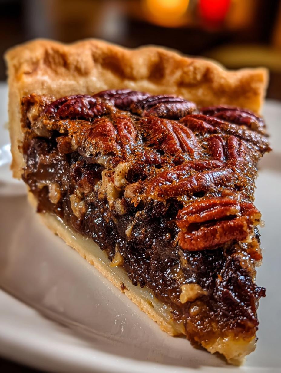 Texas Chocolate Pecan Pie: Blissful Treat - Texas Chocolate Pecan Pie - additional detail