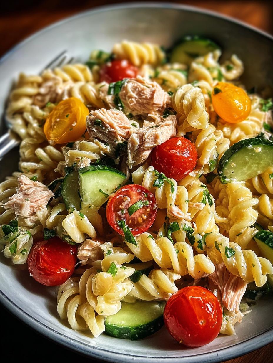Tuna Pasta Salad Refreshing