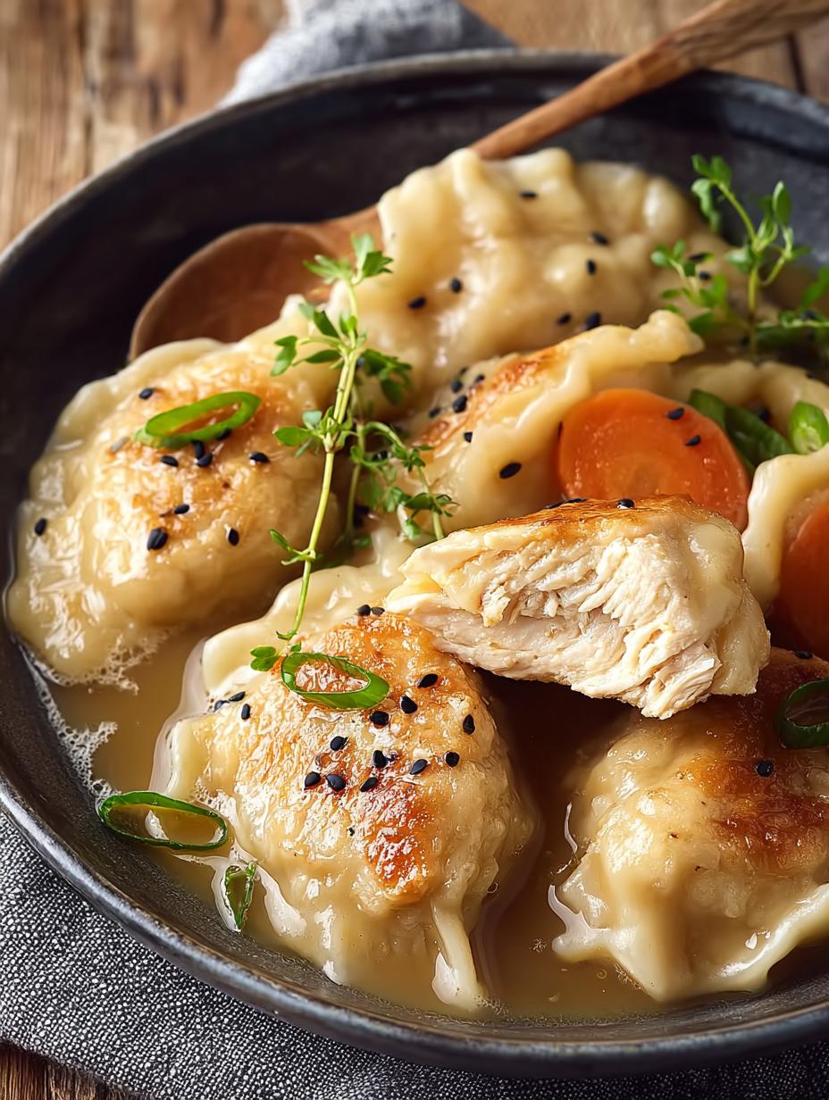 Vegan Chicken Dumplings: 10 Comforting Cozy Recipes 4 Vegan Chicken Dumplings: 10 Comforting Cozy Recipes - Vegan Chicken Dumplings - main visual representation