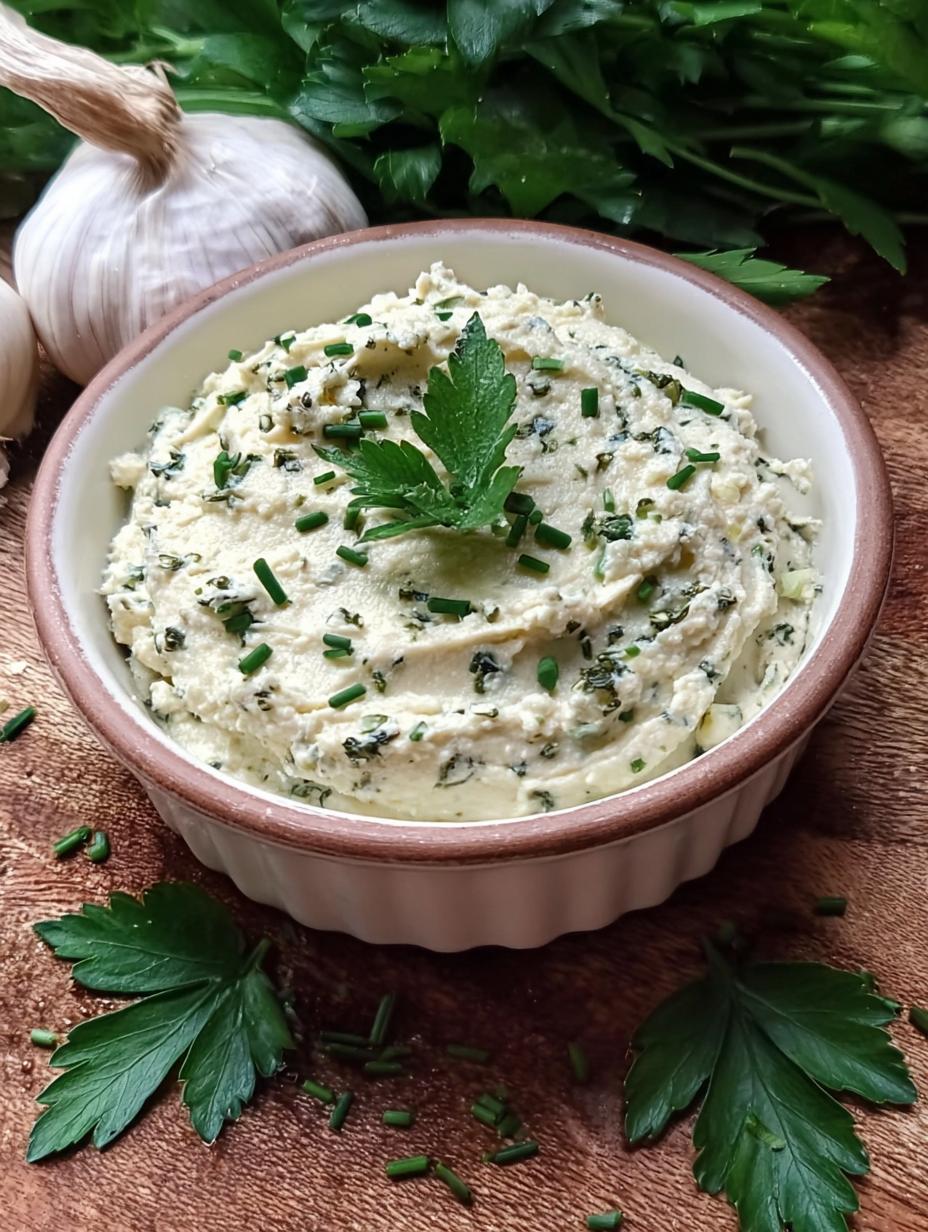 Vegan Garlic Herb Cheese: Amazing 15-Min Recipe 5 Vegan Garlic Herb Cheese: Amazing 15-Min Recipe - Creamy vegan garlic herb cheese base being blended