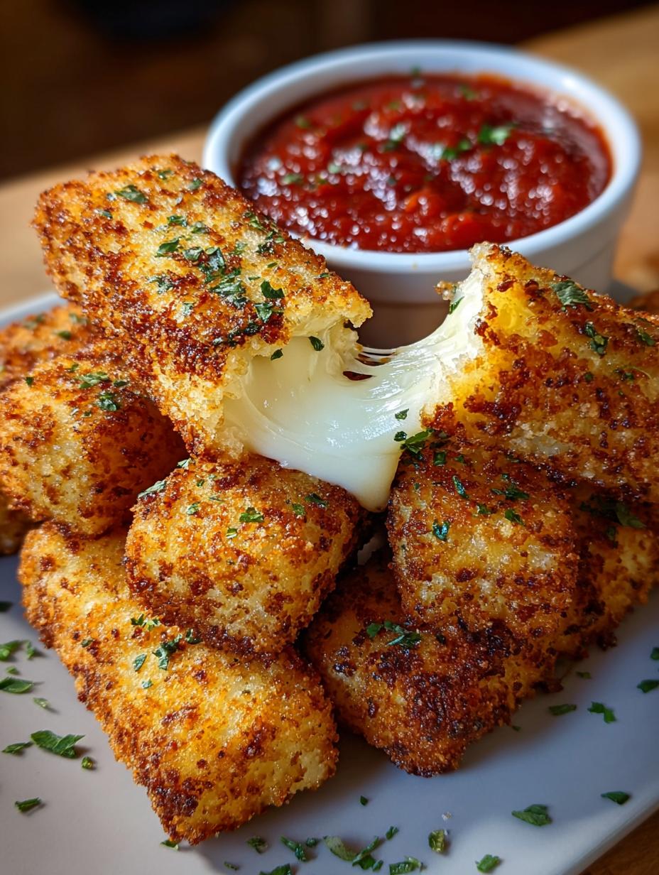 Air Fryer Mozzarella Sticks