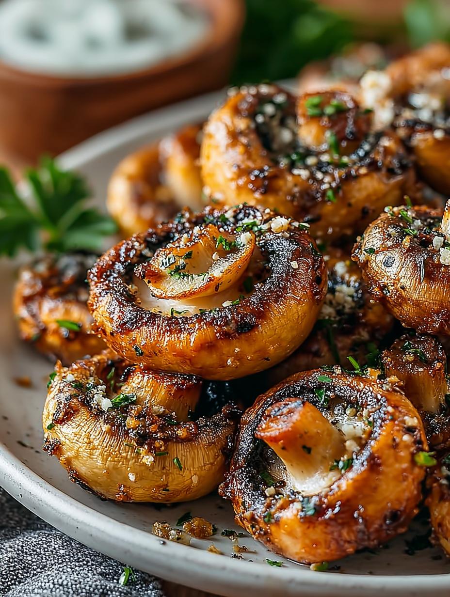 Crispy Air Fryer Ranch Mushrooms in 30 Minutes - Air Fryer Ranch Mushrooms - main visual representation