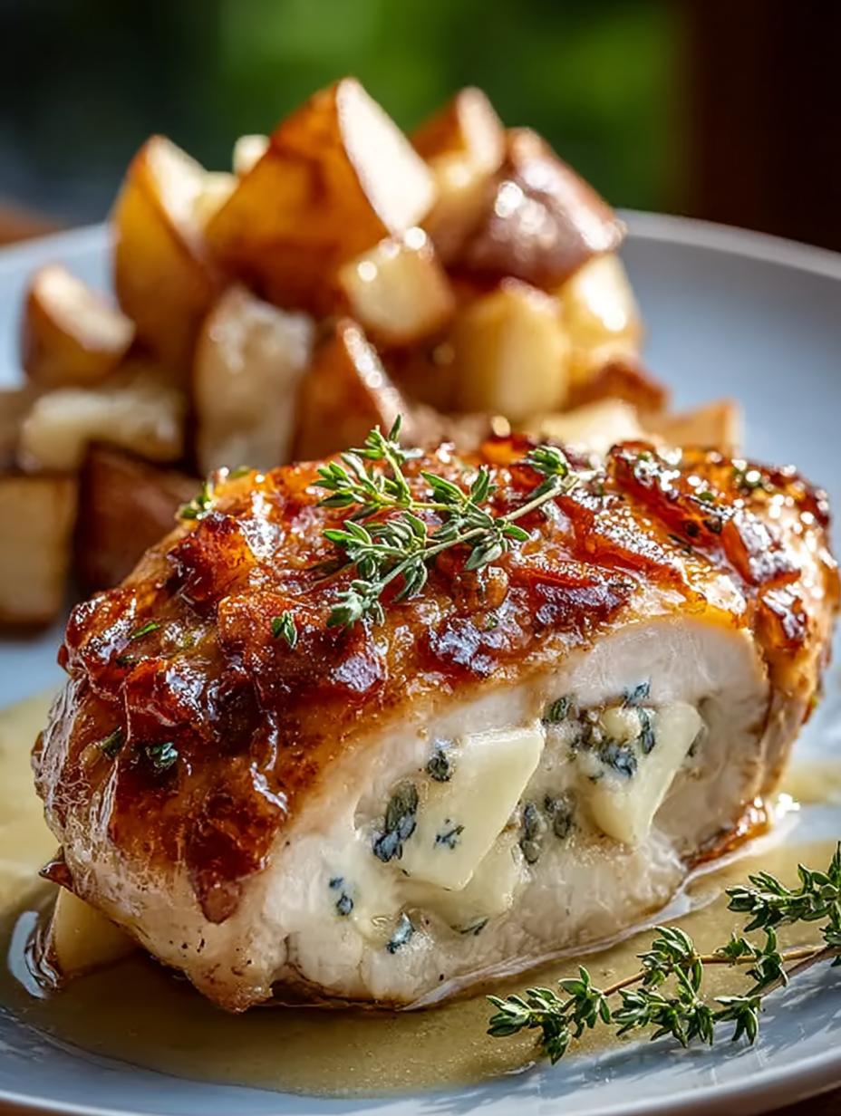 Apple Brie Stuffed Chicken