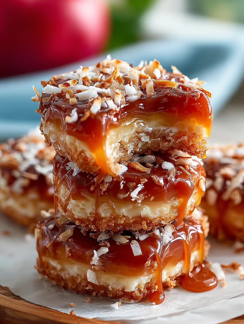 Apple Samoas Caramel Coconut: A Delectable Treat - Apple Samoas Caramel Coconut - additional detail
