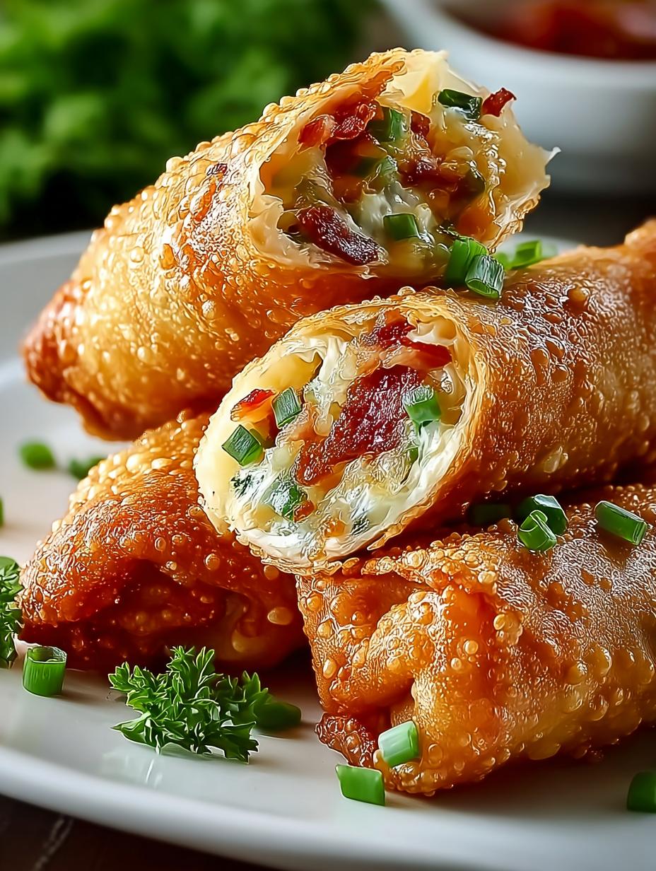 Bacon Jalapeno Popper Eggrolls