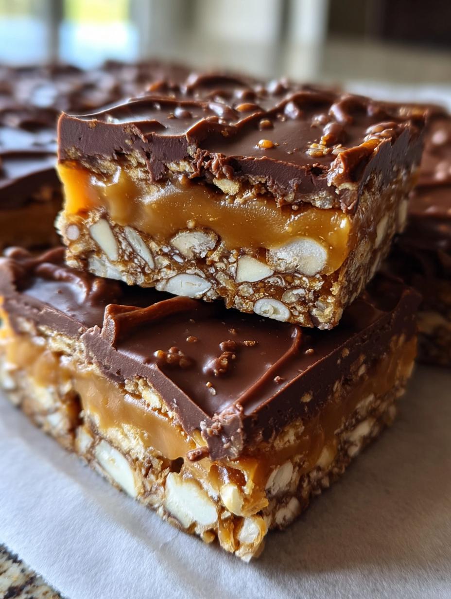 Bake Caramel Pretzel Bars: Glorious 2-Step Treat 5 Bake Caramel Pretzel Bars: Glorious 2-Step Treat - Bake Caramel Pretzel Bars - additional detail