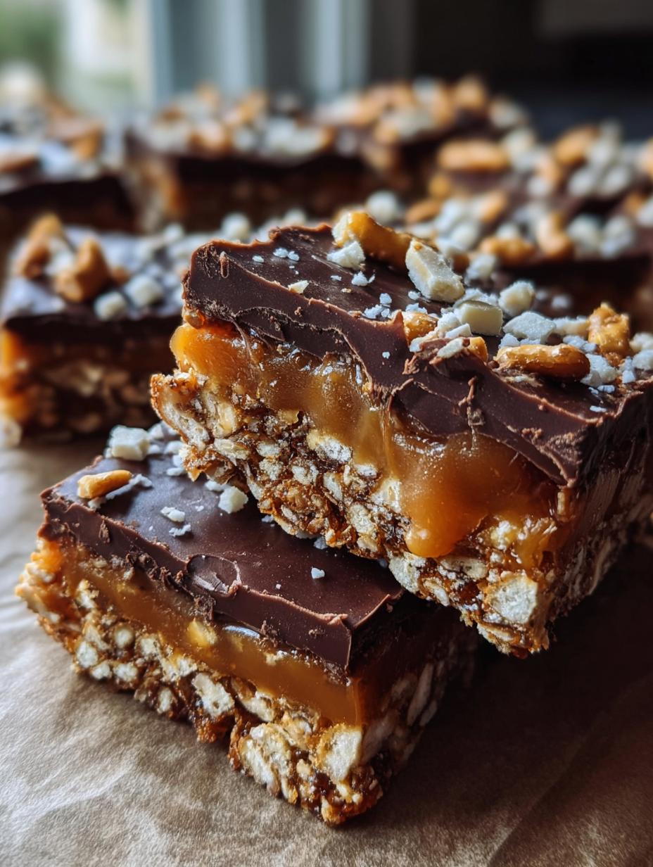 Bake Caramel Pretzel Bars: Glorious 2-Step Treat 4 Bake Caramel Pretzel Bars: Glorious 2-Step Treat - Bake Caramel Pretzel Bars - additional detail