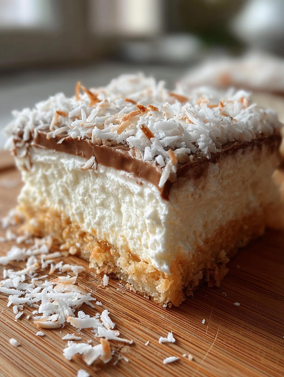 Delicious Coconut Cream Bars, 20min prep - Bake Coconut Cream Bars - additional detail