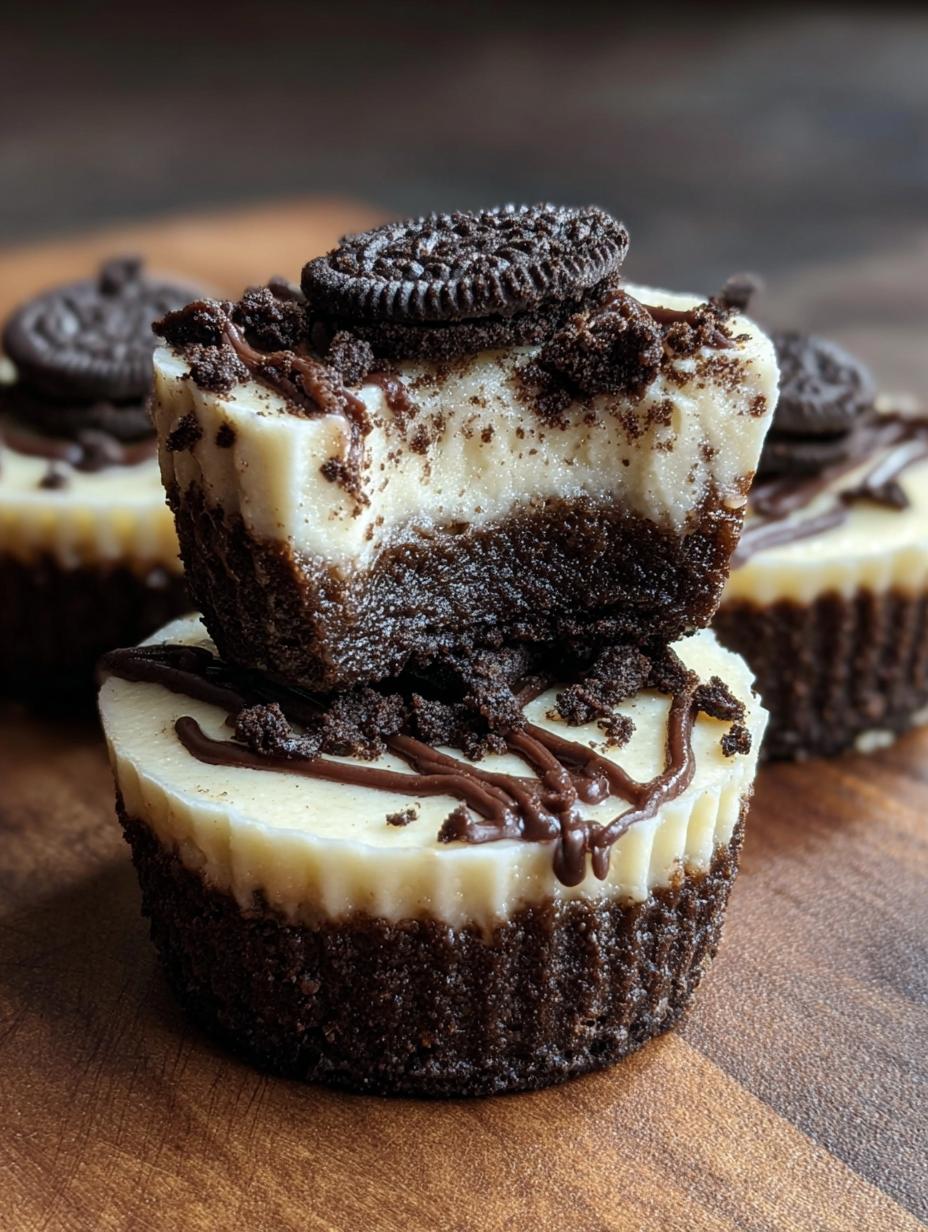 Bake Oreo Cheesecake Cups: Easy & Delicious Treat - Close-up of finished Oreo cheesecake cups with toppings