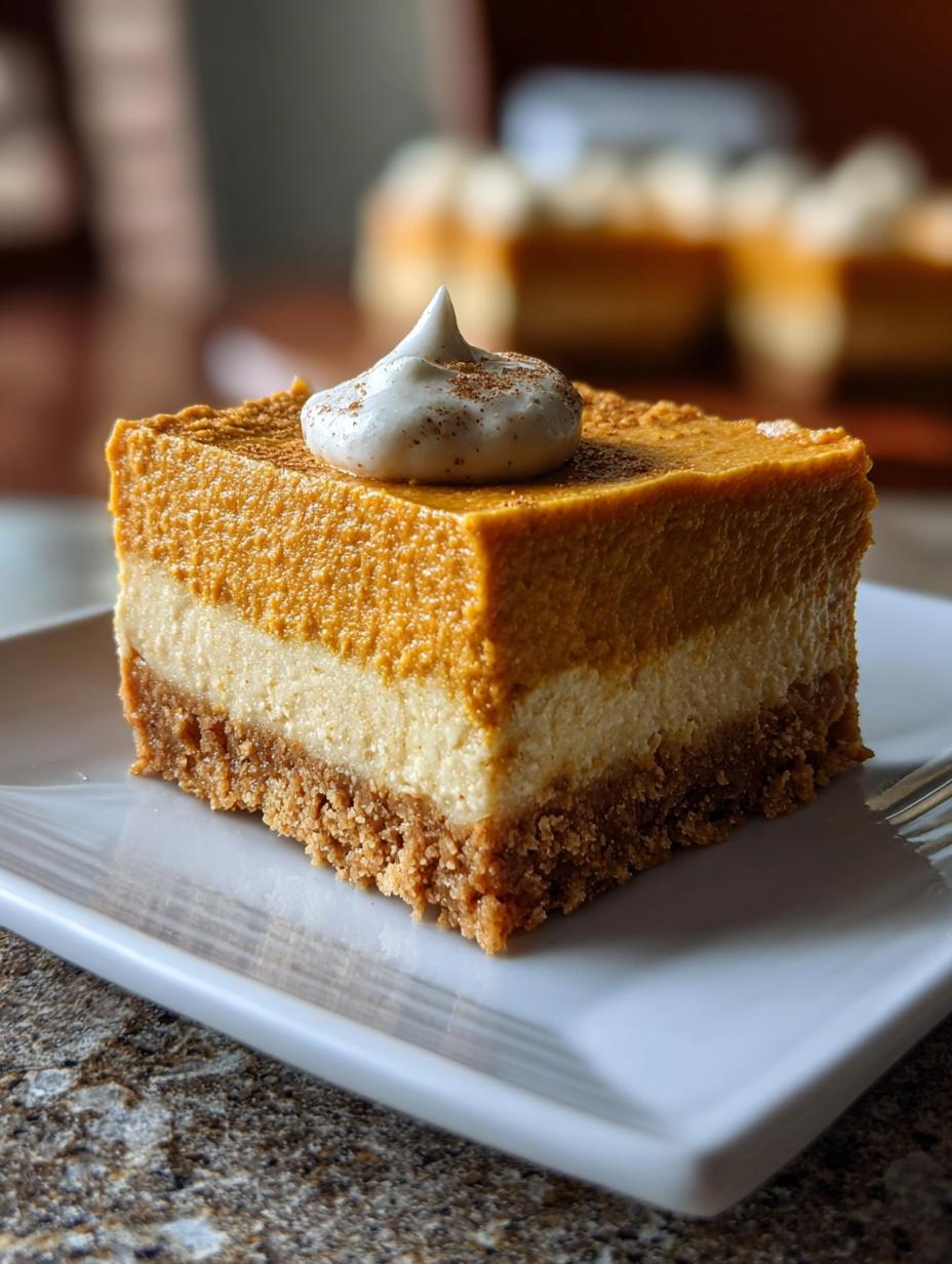 Bake Pumpkin Cheesecake Bars: 1 Easy Fall Recipe - Bake Pumpkin Cheesecake Bars - main visual representation