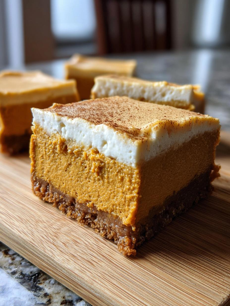 Bake Pumpkin Cheesecake Bars: 1 Easy Fall Recipe - Bake Pumpkin Cheesecake Bars - additional detail