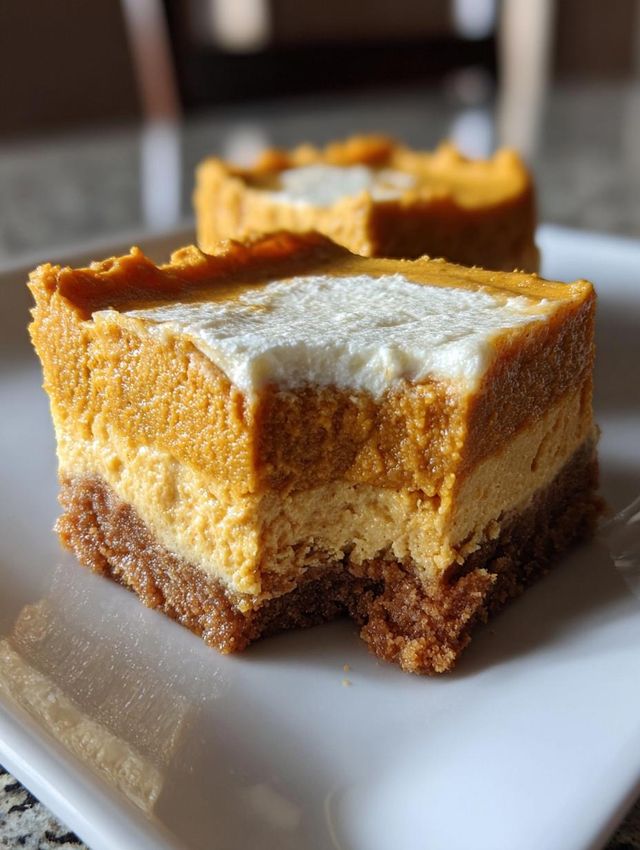 Bake Pumpkin Cheesecake Bars