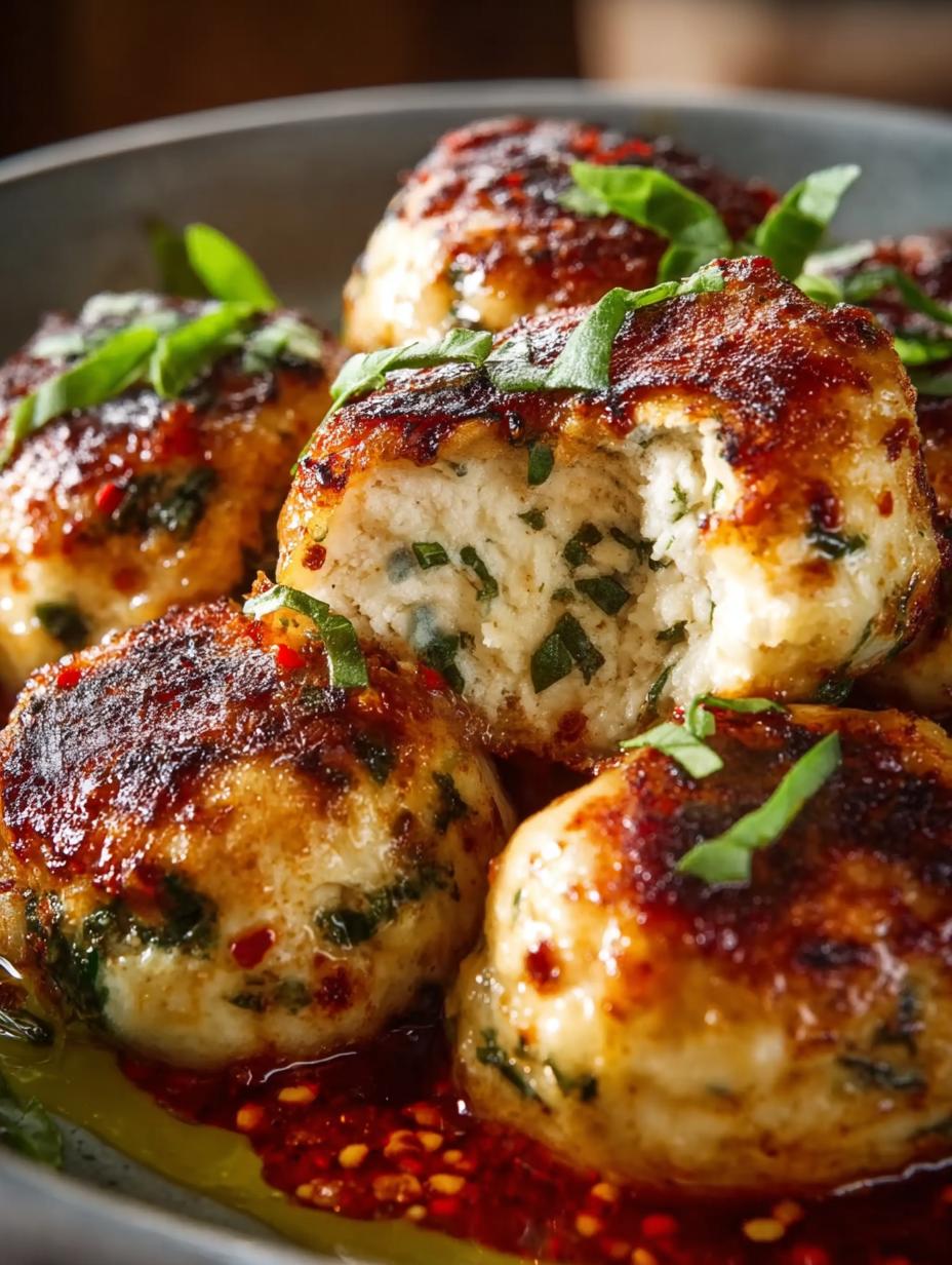 Baked Chicken Ricotta Meatballs: 16 Irresistible Balls - Baked Chicken Ricotta Meatballs - additional detail