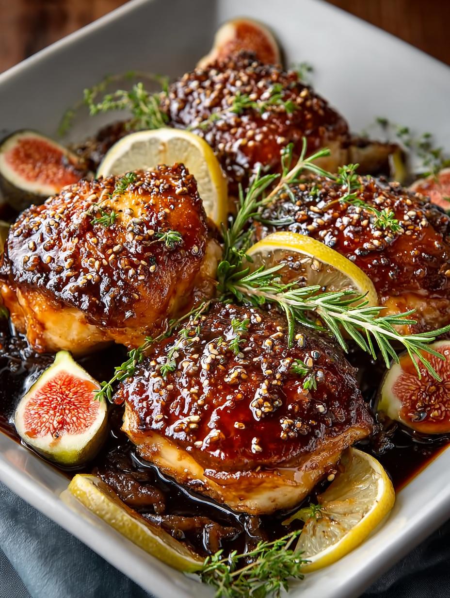 Balsamic Fig Glazed Chicken