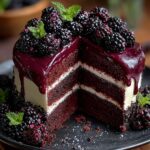 Blackberry Velvet Gothic Cake