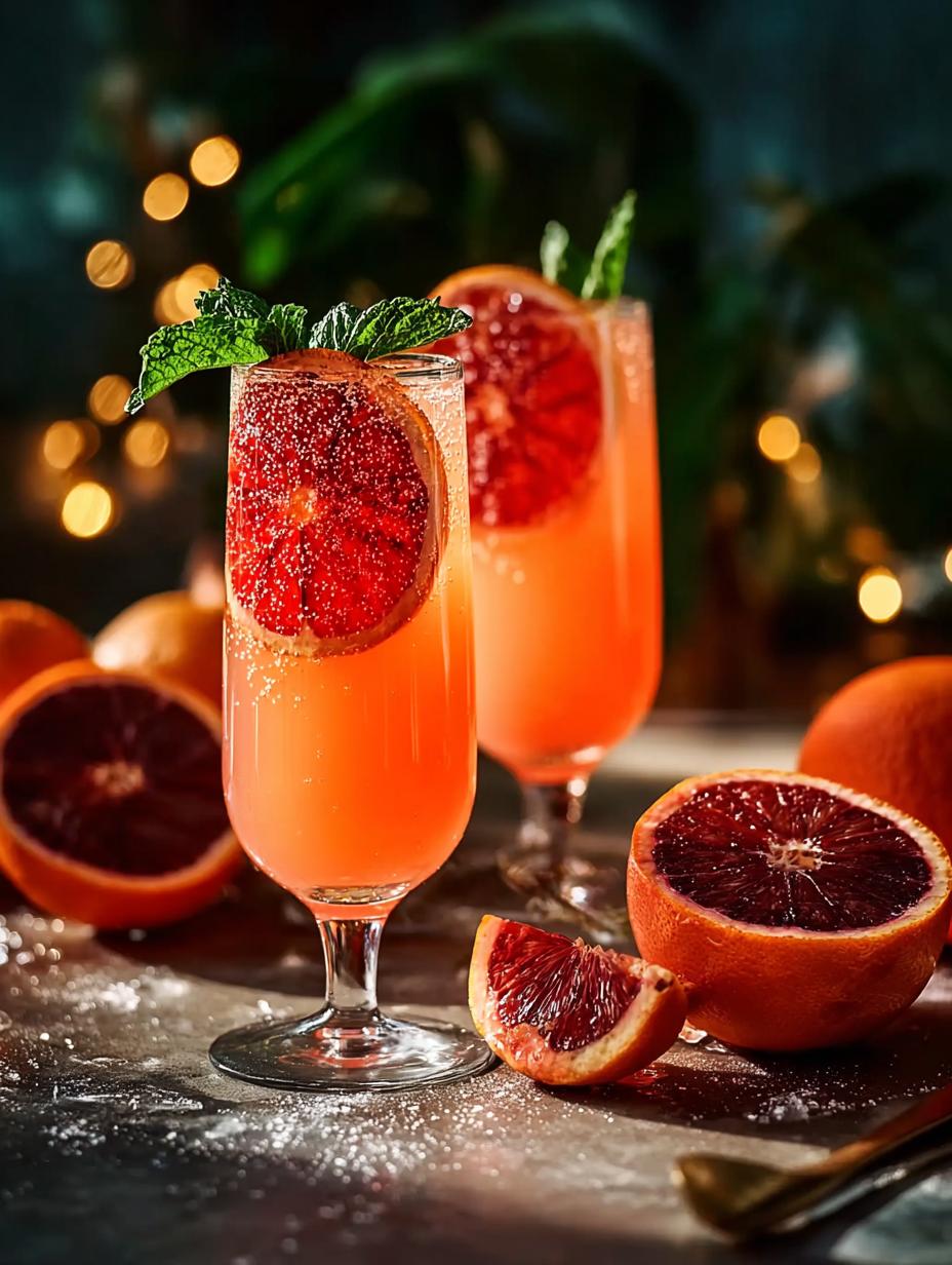 Blood Orange Champagne Mule