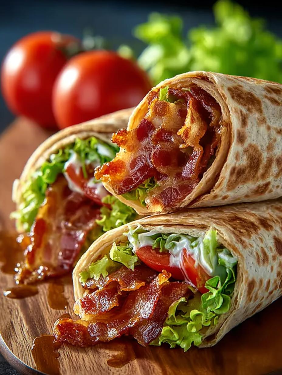 Delicious BLT Wraps with Secret Sauce Recipe - Blt Wraps with Secret - additional detail