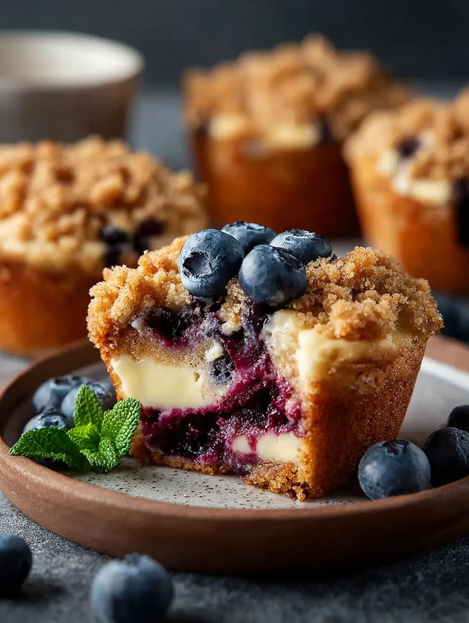 Blueberry Cheesecake Crumble Muffins: A Sweet Delight - Blueberry Cheesecake Crumble Muffins - additional detail