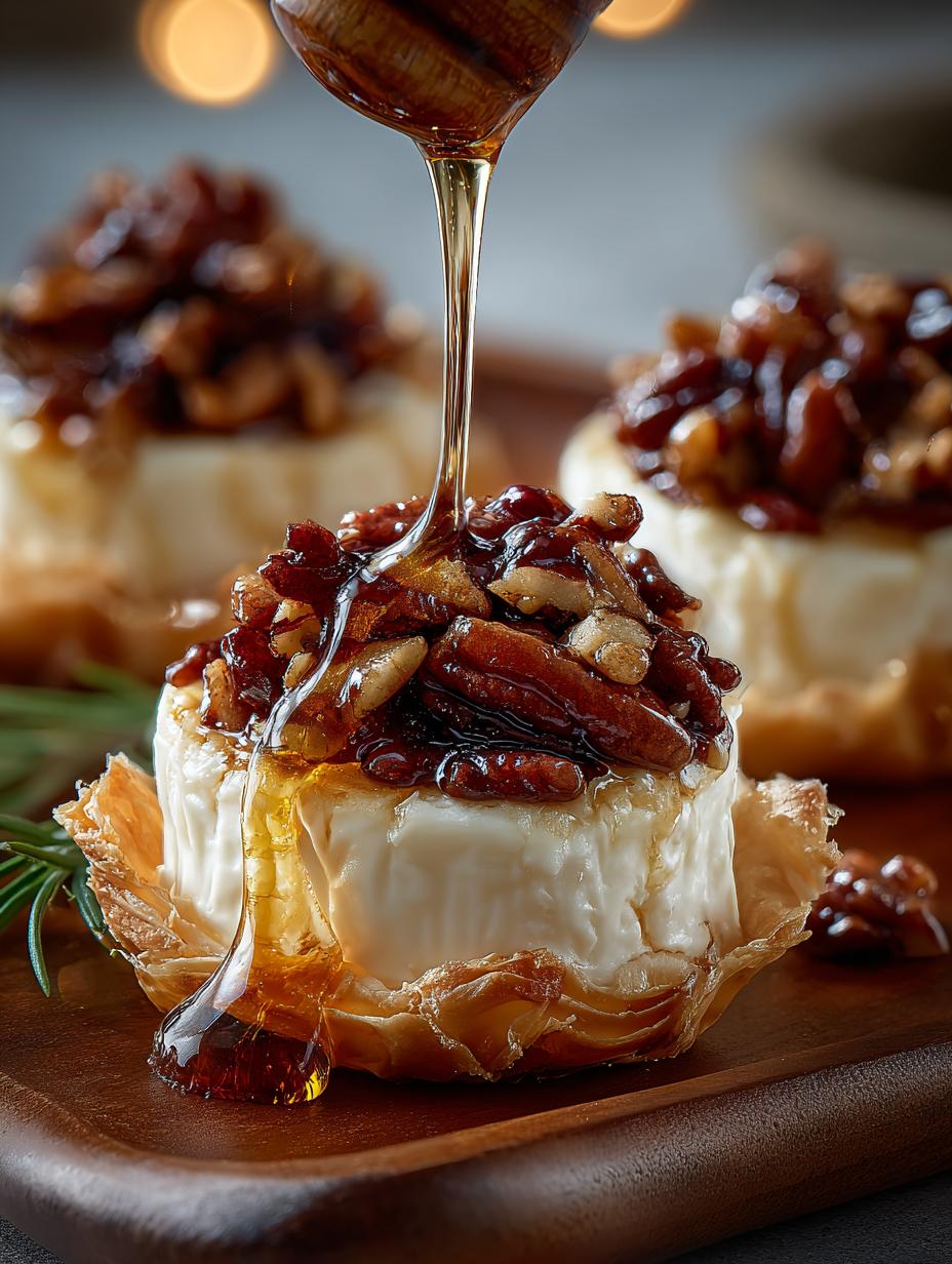 Bourbon Pecan Brie Bites: 15 Irresistible Appetizers - Bourbon Pecan Brie Bites - main visual representation