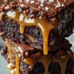 Cake Mix Caramel Brownies