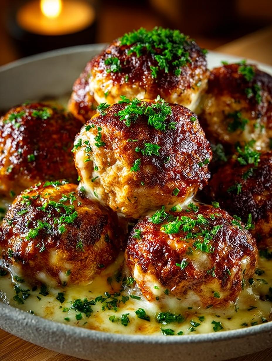 7 Irresistible Cheesy Garlic Butter Meatballs to Savor - Cheesy Garlic Butter Meatballs - main visual representation