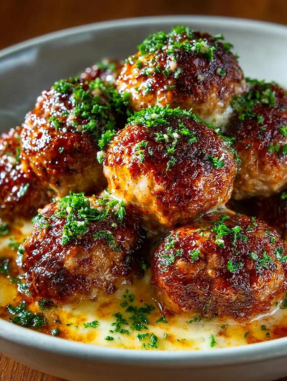 7 Irresistible Cheesy Garlic Butter Meatballs to Savor - Cheesy Garlic Butter Meatballs - additional detail