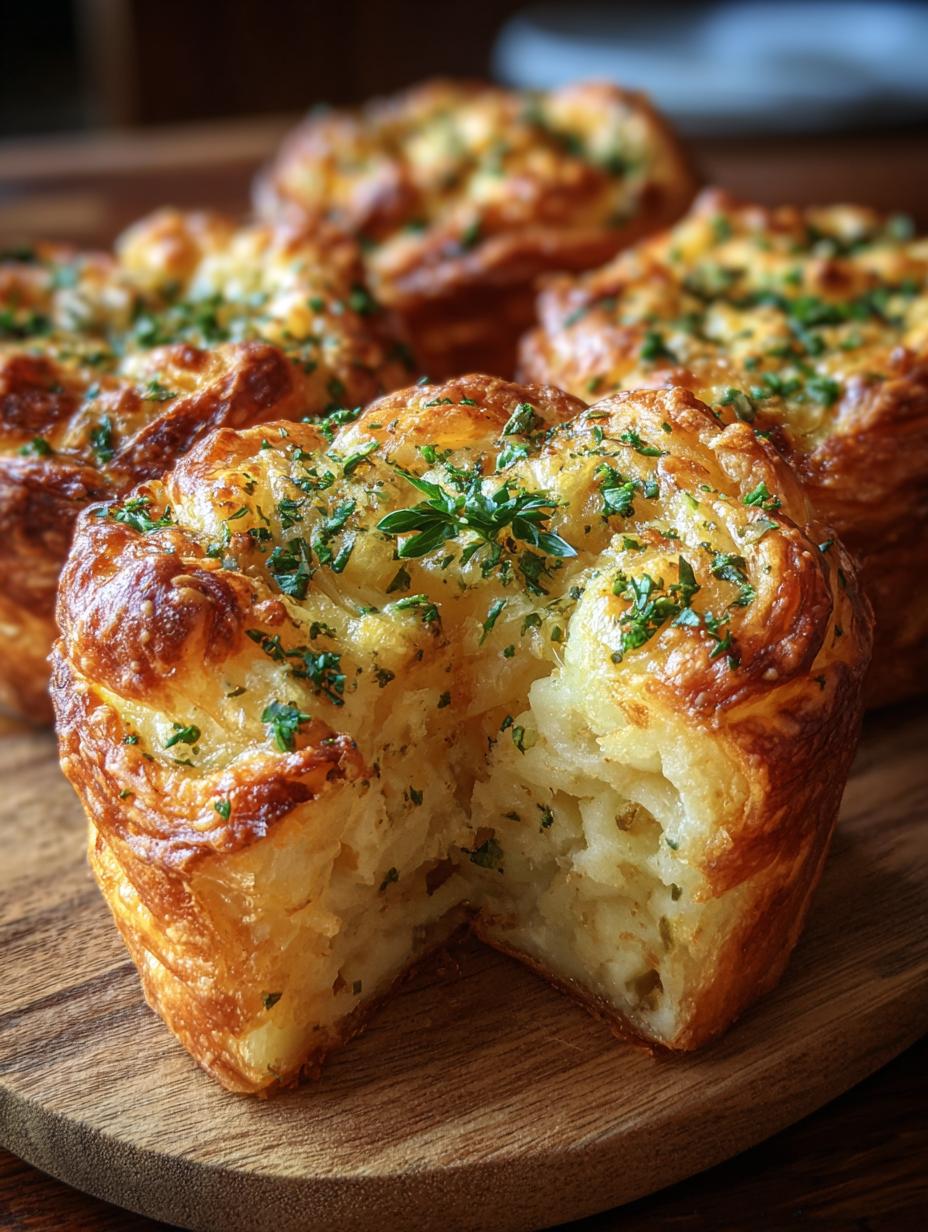 Cheesy Garlic Cruffin Magic: 1 Irresistibe Recipe - Cheesy Garlic Cruffin - additional detail
