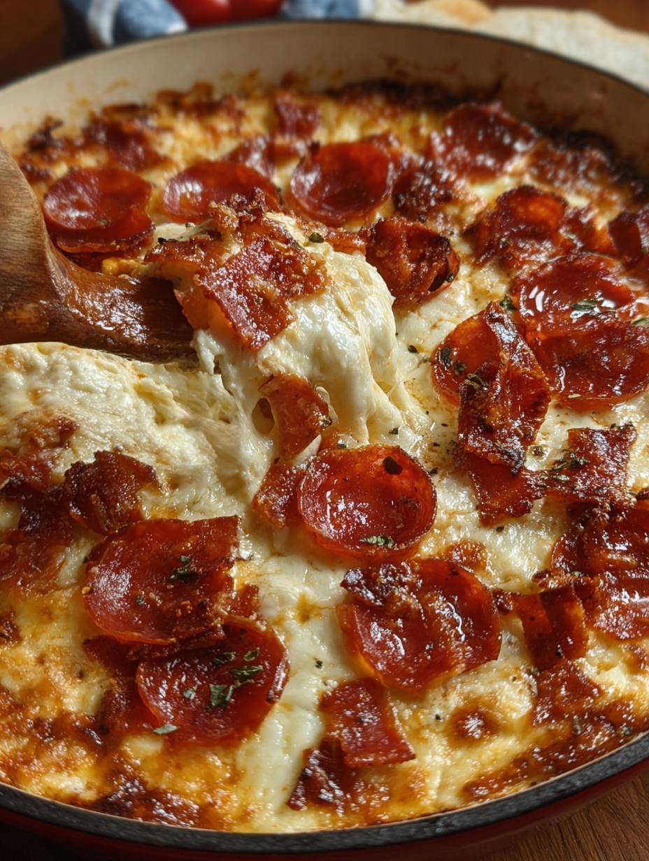 Cheesy Pizza Dip: 10-Minute Heavenly Appetizer - Cheesy Pizza Dip - additional detail