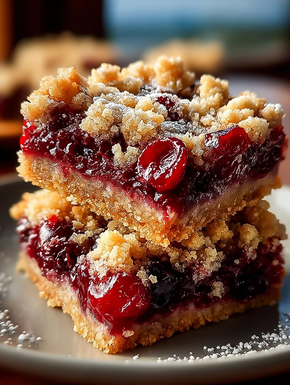 Cherry Crumb Bars