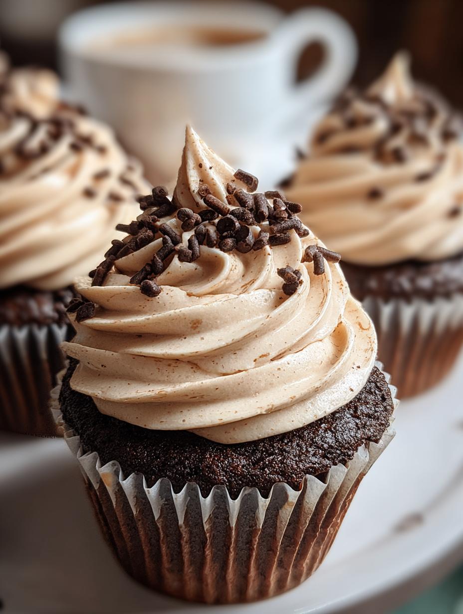 Amazing Chocolate Coffee Cream Cupcakes Recipe 4 Amazing Chocolate Coffee Cream Cupcakes Recipe - Chocolate Coffee Cream Cupcakes - main visual representation
