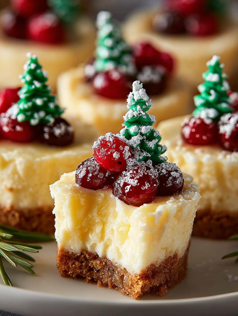 Christmas Cheesecake Bites Holiday