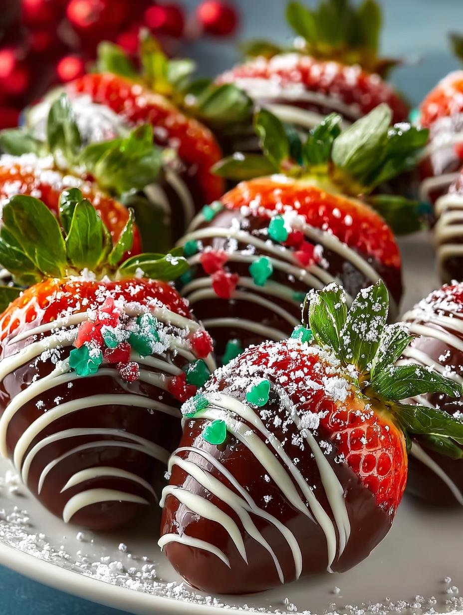 Christmas Chocolate Covered Strawberries: 5 Festive Ideas - Christmas Chocolate Covered Strawberries - additional detail