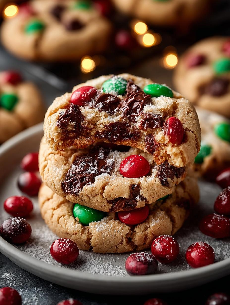 Christmas Mandm Cookie