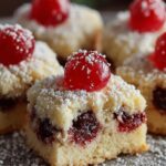 Christmas Maraschino Cherry Shortbread