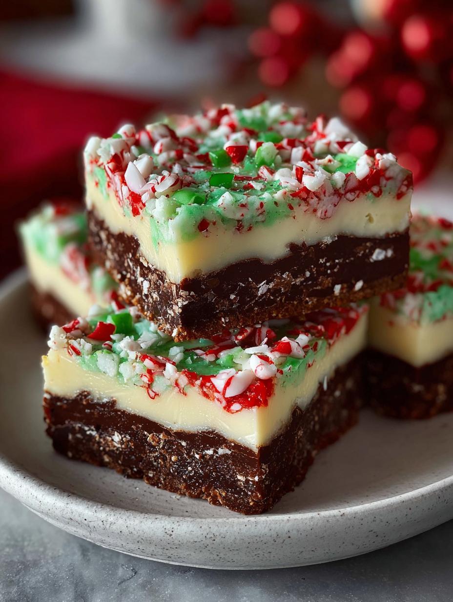 Christmas Peppermint Slice