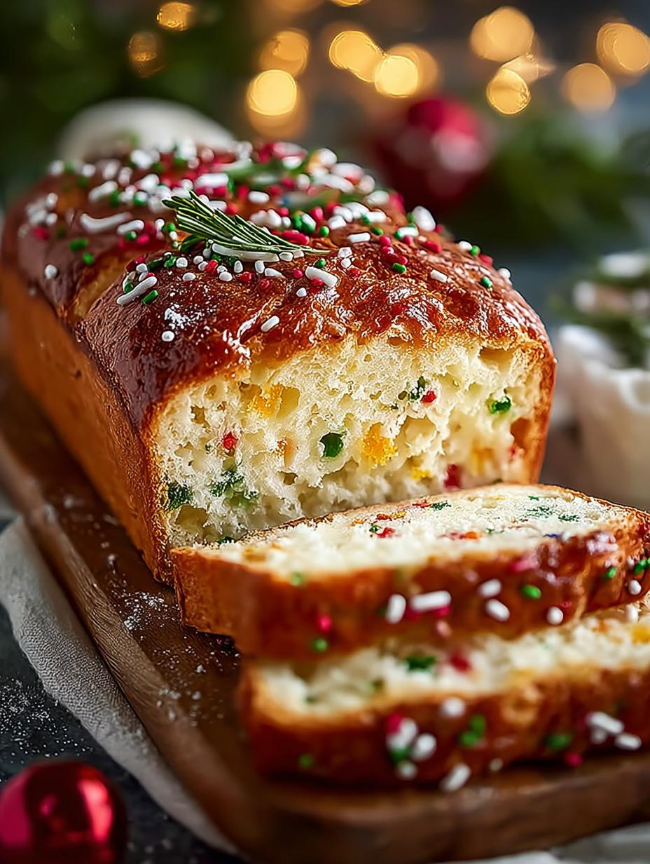 Christmas Sprinkle Buttermilk Bread
