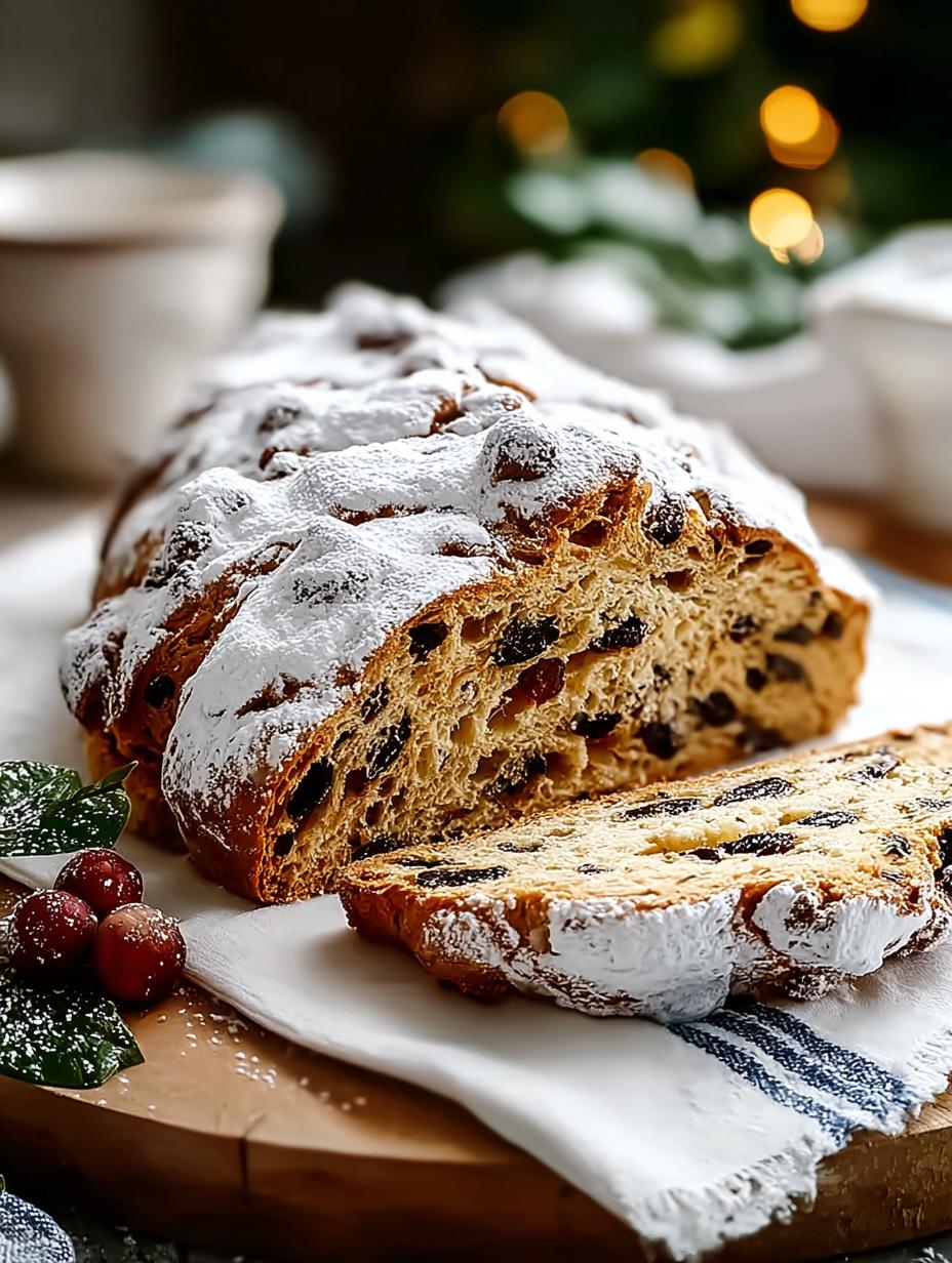Heavenly Christmas Stollen Bread for the Holidays 4 Heavenly Christmas Stollen Bread for the Holidays - Christmas Stollen Bread - main visual representation