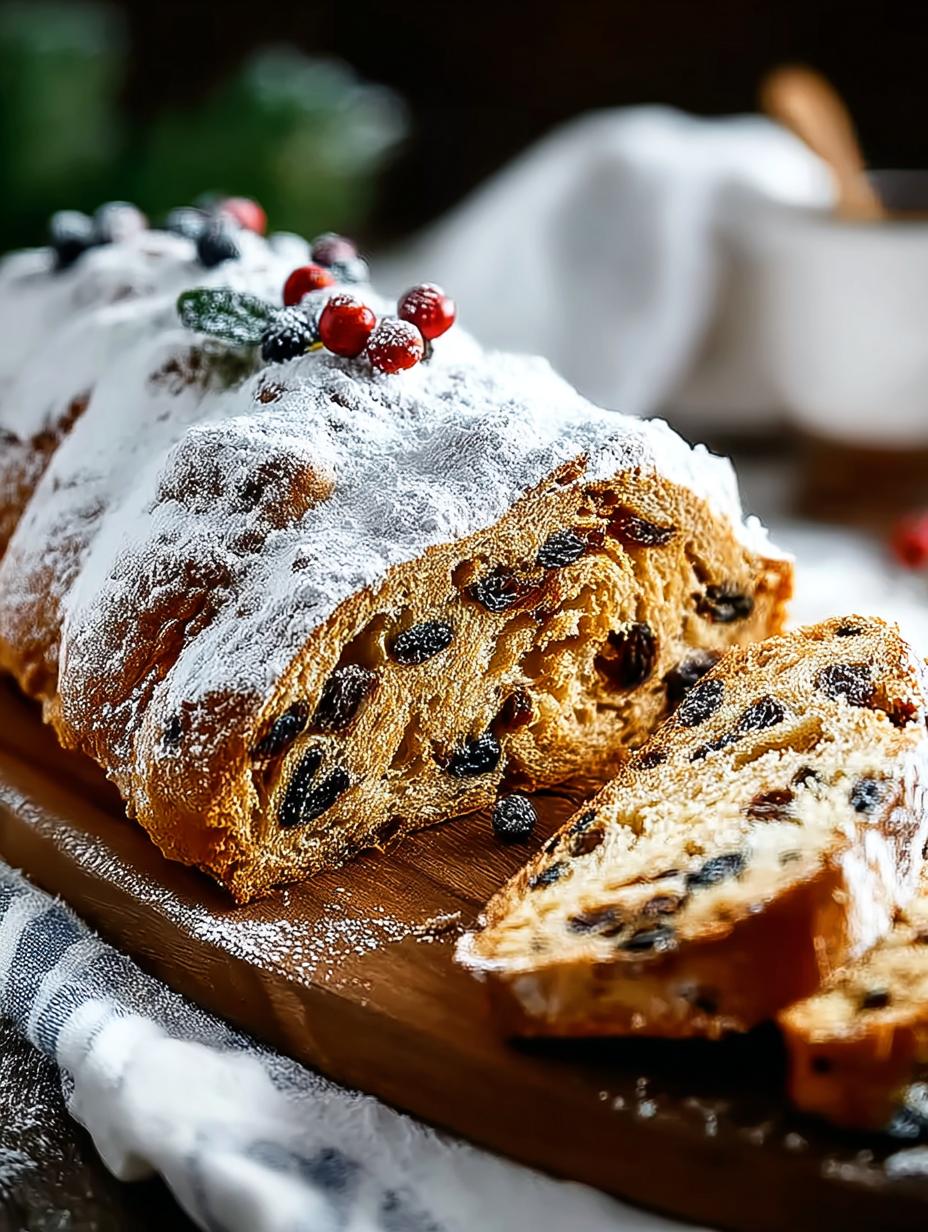 Heavenly Christmas Stollen Bread for the Holidays - Christmas Stollen Bread - additional detail