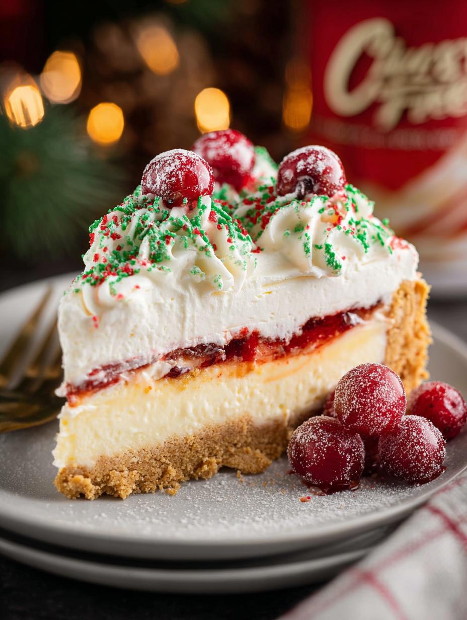 Christmas Tree Cake Cheesecake