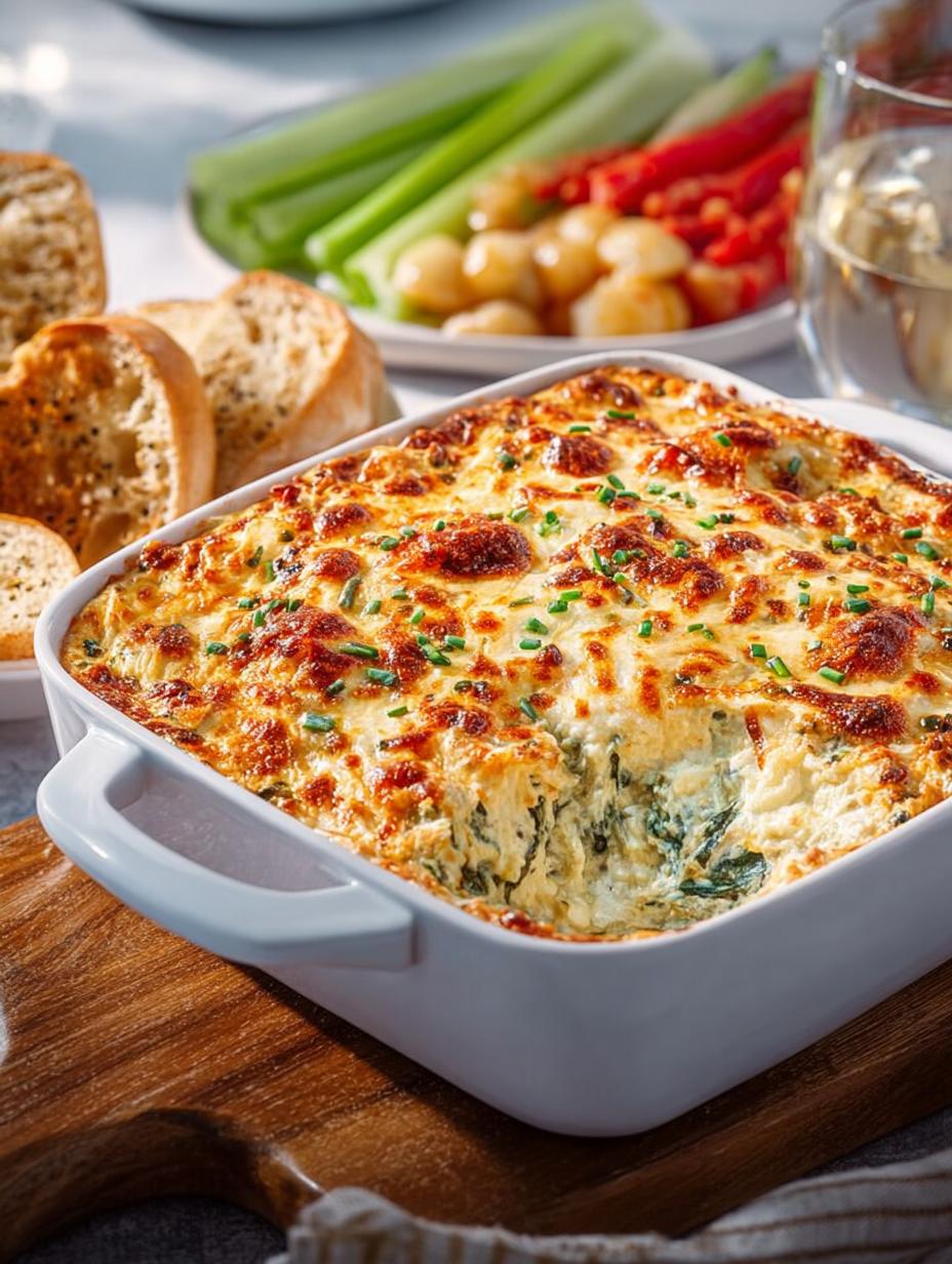 Crab Spinach Artichoke Dip