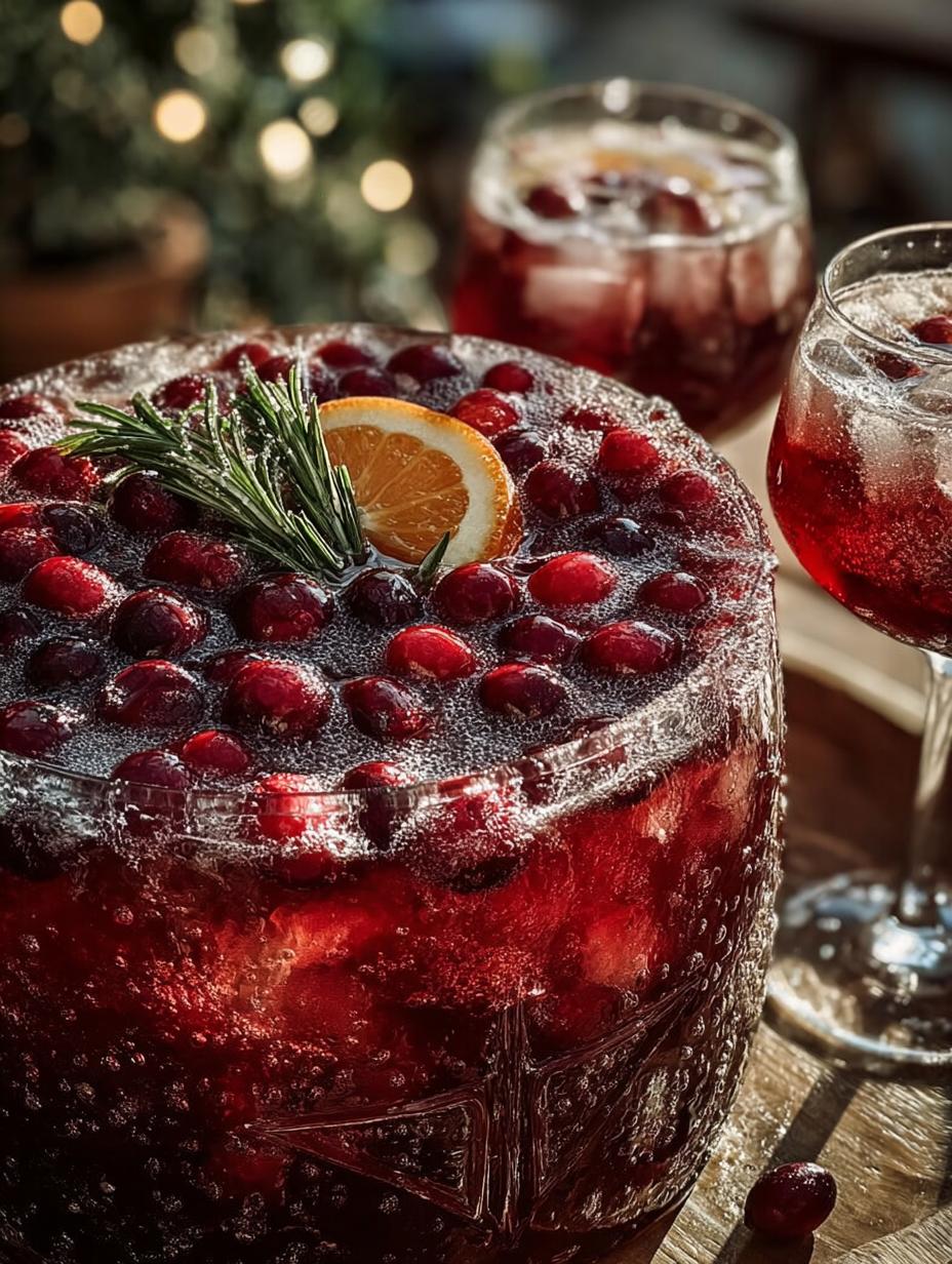 Cranberry Champagne Punch For Festive Celebrations - Cranberry Champagne Punch For - main visual representation
