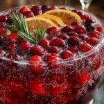 Cranberry Champagne Punch For