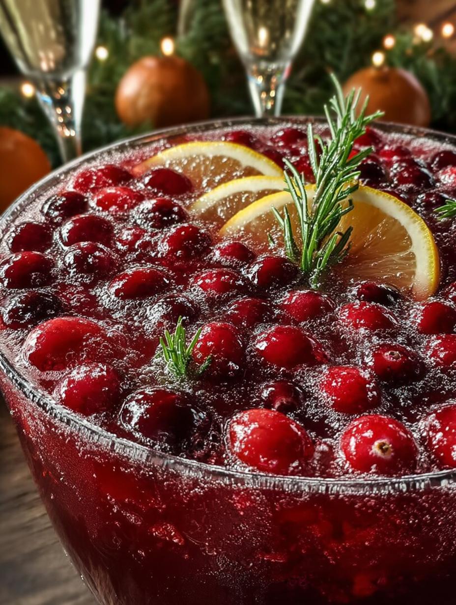Cranberry Champagne Punch For Festive Celebrations - Cranberry Champagne Punch For - additional detail