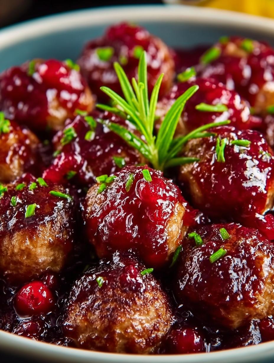 Delicious Cranberry Meatballs for Your Holiday Gatherings 5 Delicious Cranberry Meatballs for Your Holiday Gatherings - Cranberry Meatballs - additional detail