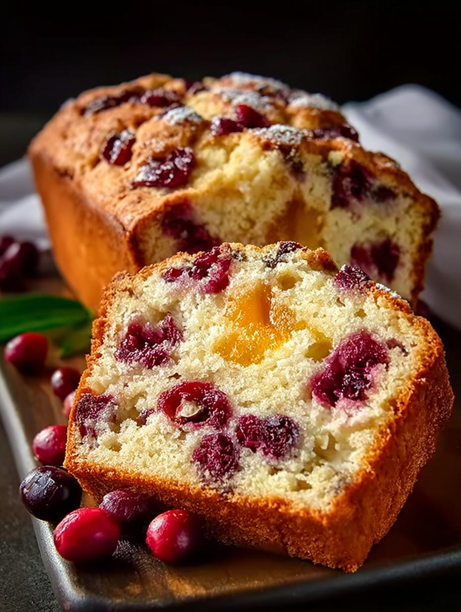 Moist Cranberry Orange Bread Recipe for the Holidays - Cranberry Orange Bread - additional detail