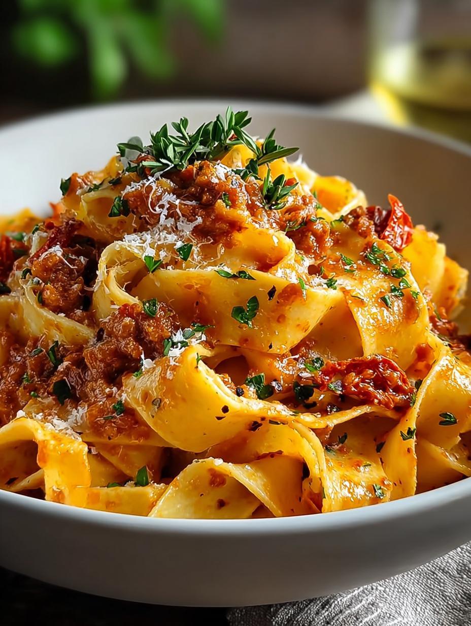 Creamy Calabrian Chili Pappardelle