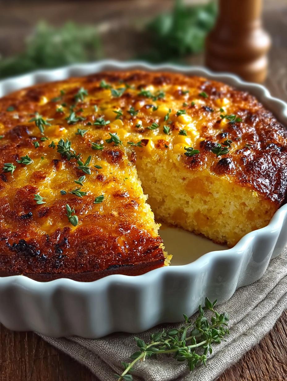 Creamy Corn Casserole Side with Crispy Topping - Creamy Corn Casserole Side - additional detail
